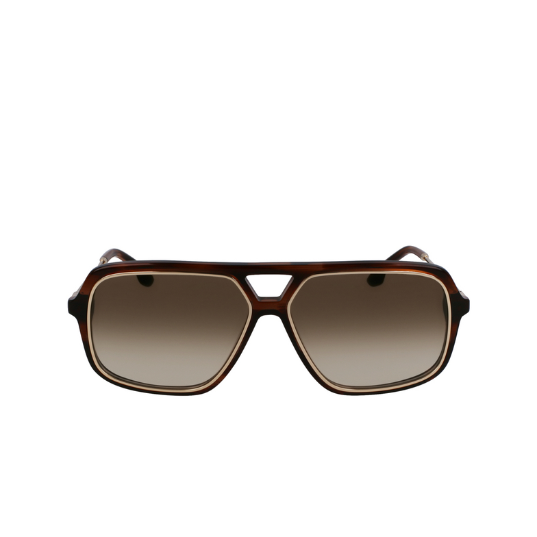 Occhiali da sole Victoria Beckham VB246S 227 brown horn - 1/4