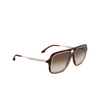 Lunettes de soleil Victoria Beckham VB246S 227 brown horn - Vignette du produit 2/4