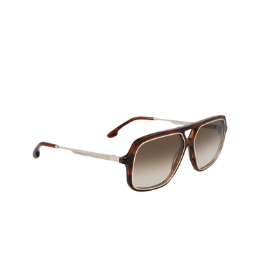 Victoria Beckham VB246S Sunglasses 227 brown horn - three-quarters view