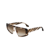 Lunettes de soleil Victoria Beckham VB247S 318 striped khaki - Vignette du produit 3/4