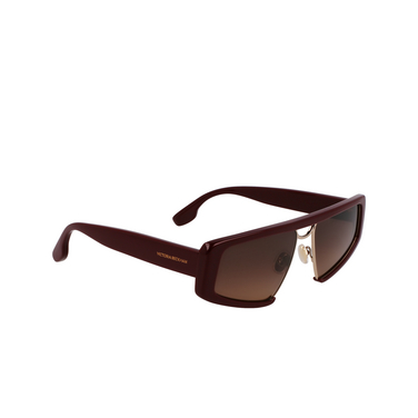 Victoria Beckham VB247S Sunglasses 608 wine - three-quarters view