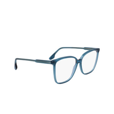 Victoria Beckham VB2603 Eyeglasses 320 (320) teal blue - three-quarters view