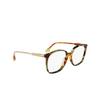 Lunettes de vue Victoria Beckham VB2615 225 blonde havana / green havana - Vignette du produit 2/4