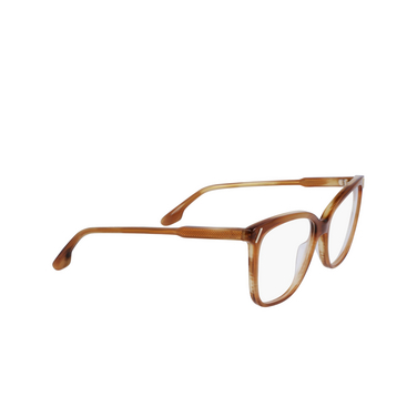 Victoria Beckham VB2641 Eyeglasses 773 honey brown horn - three-quarters view