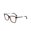 Gafas graduadas Victoria Beckham VB2647 227 dark brown horn - Miniatura del producto 3/4