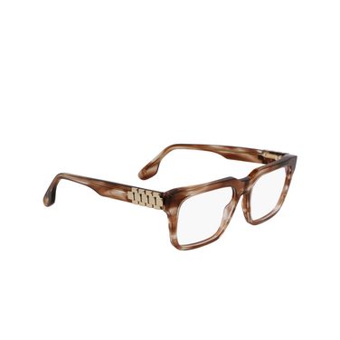 Victoria Beckham VB2667 Eyeglasses 230 striped brown - three-quarters view