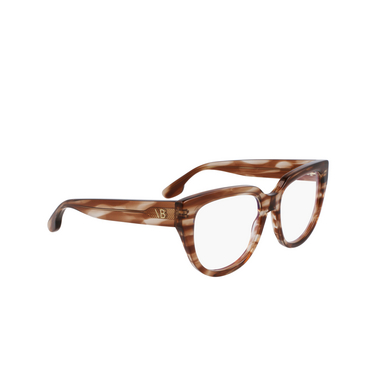 Victoria Beckham VB2674 Korrektionsbrillen 230 striped brown - Dreiviertelansicht