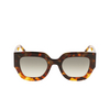 Victoria Beckham VB606S Sunglasses 240 dark havana fade - product thumbnail 1/4