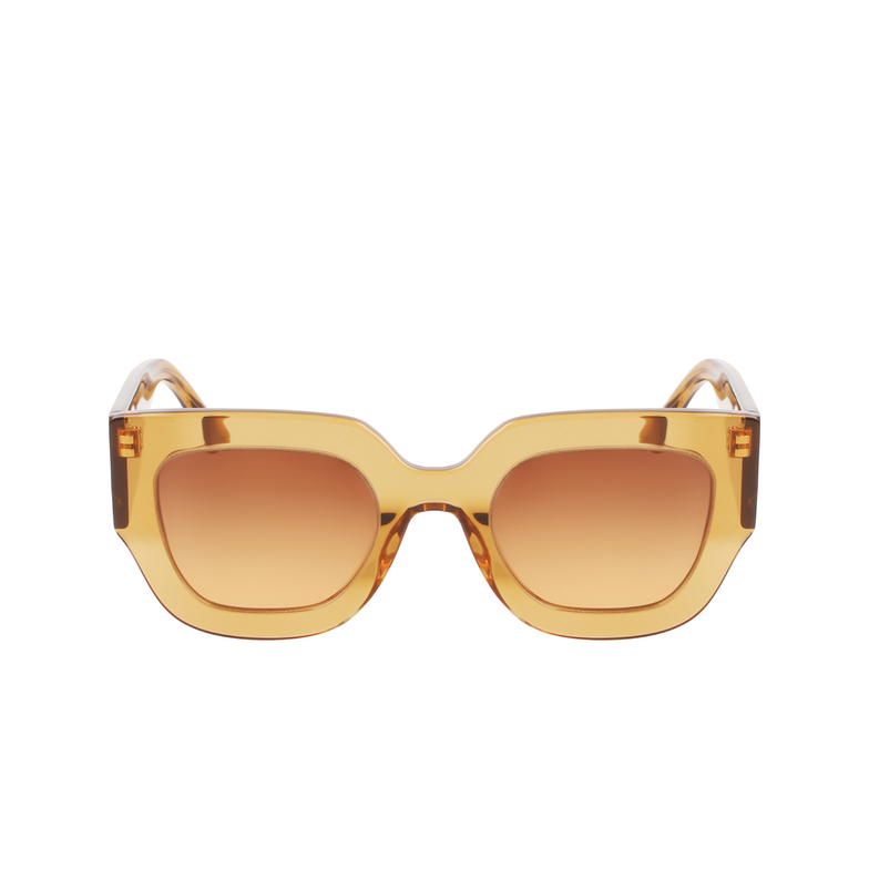 Lunettes de soleil Victoria Beckham VB606S 342 caramel - 1/4