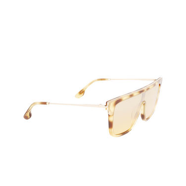 Victoria Beckham VB650S Sunglasses 222 blonde havana - three-quarters view