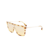 Lunettes de soleil Victoria Beckham VB650S 222 blonde havana - Vignette du produit 3/4