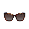 Lunettes de soleil Victoria Beckham VB652S 227 dark brown horn - Vignette du produit 1/4