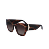 Lunettes de soleil Victoria Beckham VB652S 227 dark brown horn - Vignette du produit 3/4