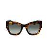 Lunettes de soleil Victoria Beckham VB652S 234 dark havana - Vignette du produit 1/4