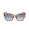 Gafas de sol Victoria Beckham VB652S 773 honey brown horn - Miniatura del producto 1/4