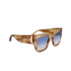 Gafas de sol Victoria Beckham VB652S 773 honey brown horn - Miniatura del producto 2/4