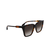 Lunettes de soleil Victoria Beckham VB655S 234 dark havana - Vignette du produit 2/4