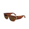 Victoria Beckham VB666S Sunglasses 223 striped blonde havana - product thumbnail 3/4