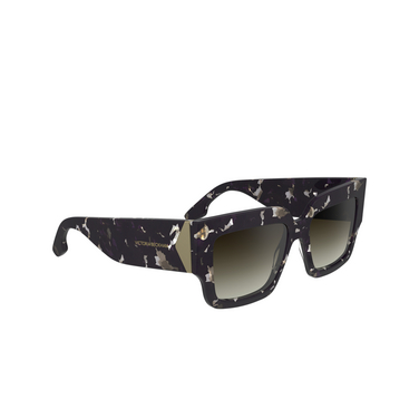 Gafas de sol Victoria Beckham VB667S 010 black havana - Vista tres cuartos