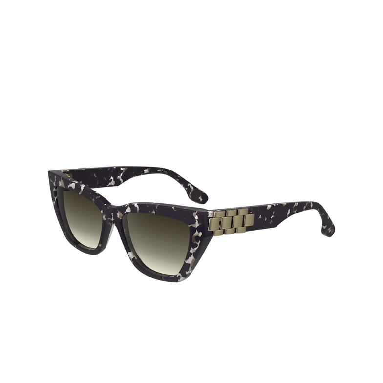 Lunettes de soleil Victoria Beckham VB668S 010 black havana - 3/4