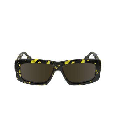 Occhiali da sole Victoria Beckham VB669S 012 black yellow havana - frontale