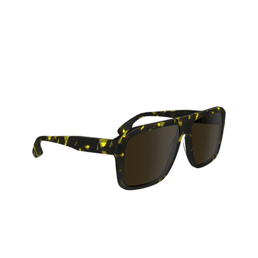 Lunettes de soleil Victoria Beckham VB671S 012 black yellow havana - Vue trois quarts