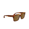 Lunettes de soleil Victoria Beckham VB672S 223 striped blonde havana - Vignette du produit 2/4