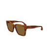 Lunettes de soleil Victoria Beckham VB672S 223 striped blonde havana - Vignette du produit 3/4