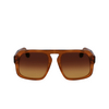 Lunettes de soleil Victoria Beckham VB674S 773 honey brown horn - Vignette du produit 1/4