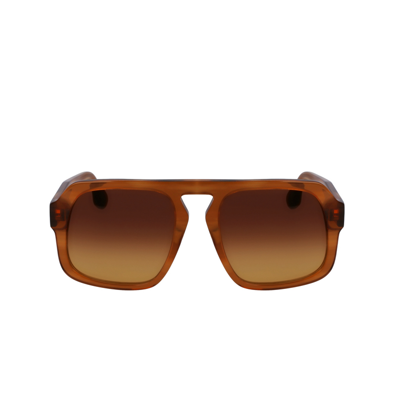 Lunettes de soleil Victoria Beckham VB674S 773 honey brown horn - 1/4