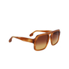 Lunettes de soleil Victoria Beckham VB674S 773 honey brown horn - Vignette du produit 2/4