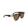 Lunettes de soleil Victoria Beckham VB675S 012 black yellow havana - Vignette du produit 2/4