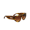 Occhiali da sole Victoria Beckham VB676S 224 striped tobacco - anteprima prodotto 2/4