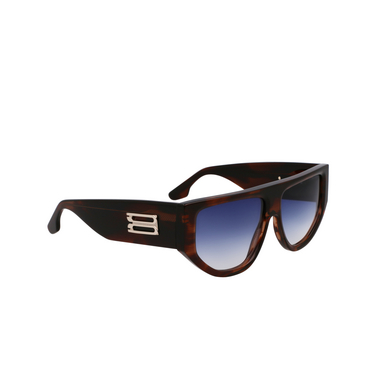 Victoria Beckham VB676S Sunglasses 227 brown horn - three-quarters view