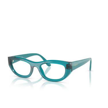 Occhiali da vista Vogue 1984C 3068 transparent light blue - tre quarti