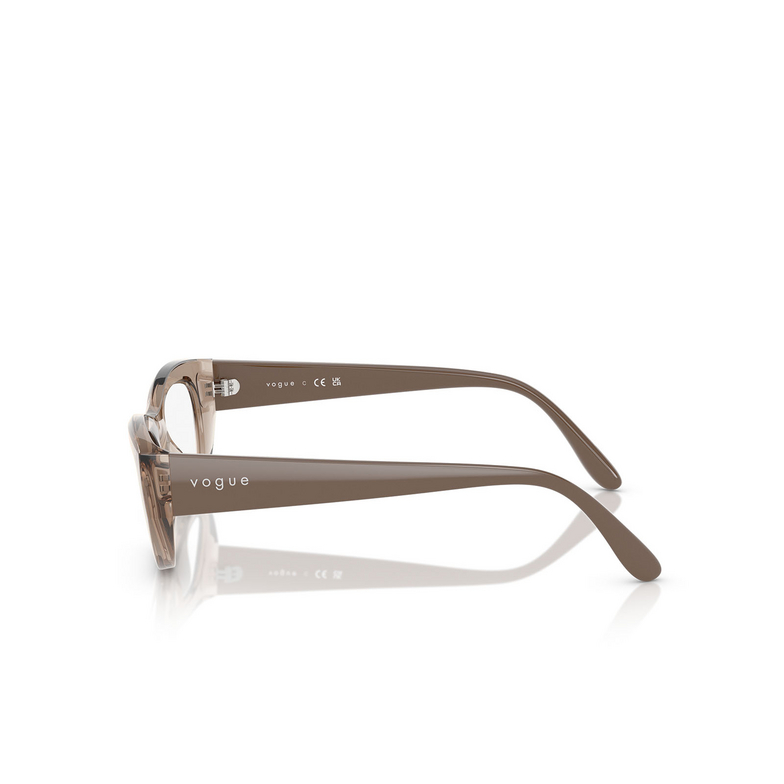 Lunettes de vue Vogue 1984C 3181 transparent light brown - 3/4