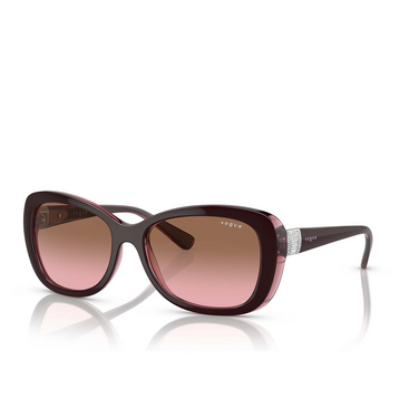 Vogue VO2943SB Sunglasses 194114 top brown / opal pink - three-quarters view