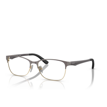Vogue VO3940 Eyeglasses 5061 top dark grey / pale gold - three-quarters view