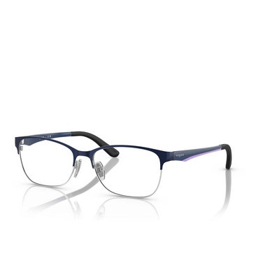 Vogue VO3940 Eyeglasses 964S top brushed blue / silver - three-quarters view