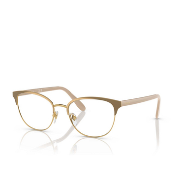 Vogue VO4088 Eyeglasses 5128 top beige / gold - three-quarters view