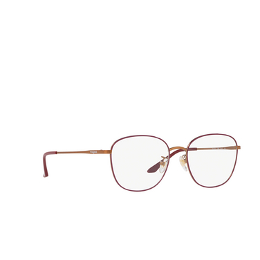 Vogue VO4124D Eyeglasses 5089 top bordeaux / matte rose gold - three-quarters view