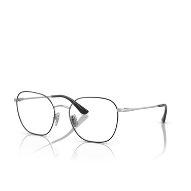 Vogue VO4178 Eyeglasses 323 top black / silver - three-quarters view