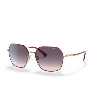 Vogue VO4198S Sunglasses 280/36 top red / gold - three-quarters view