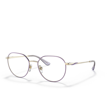 Vogue VO4209 Eyeglasses 5140 top violet / pale gold - three-quarters view