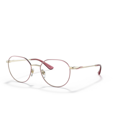 Vogue VO4209 Eyeglasses 5141 top purple / pale gold - three-quarters view