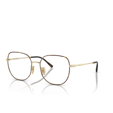 Vogue VO4296D Eyeglasses 5078 top havana / pale gold - three-quarters view