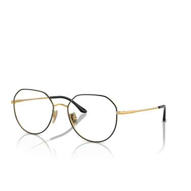 Vogue VO4301D Eyeglasses 352 top black / gold - three-quarters view