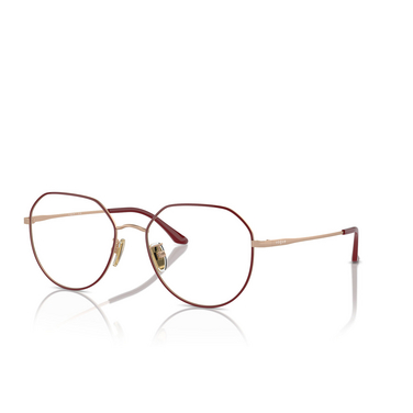 Vogue VO4301D Eyeglasses 5089 top fuchsia / matte rose gold - three-quarters view