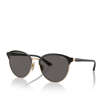 Vogue VO4303S Sunglasses 352/87 top black / pale gold - three-quarters view