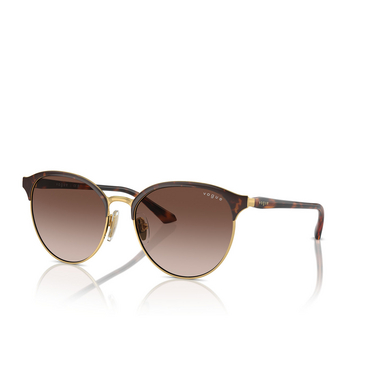 Vogue VO4303S Sunglasses 507813 top havana / gold - three-quarters view